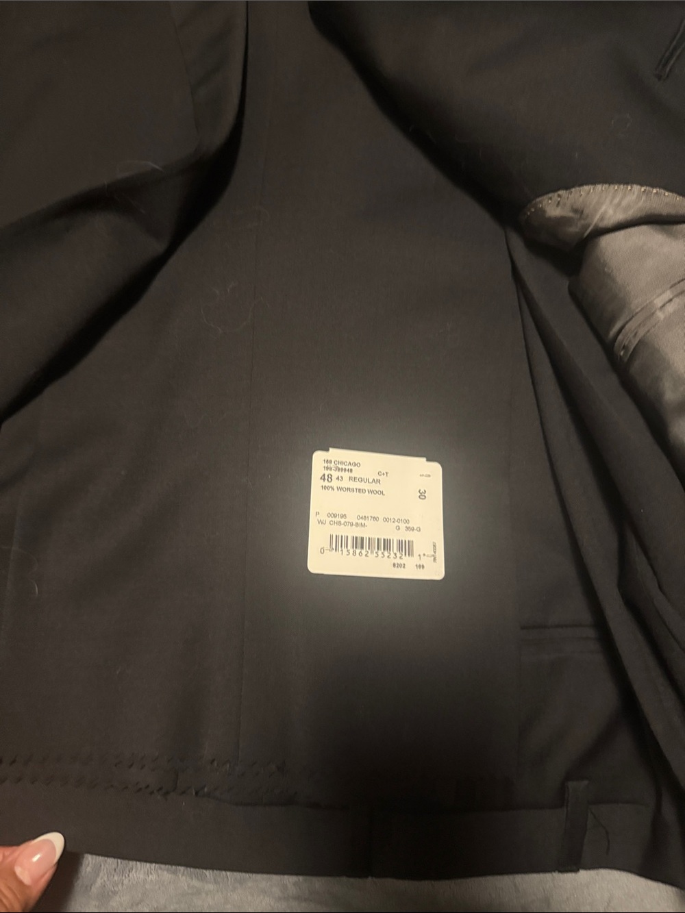 Hart Schaffner Marx Black Men's Two-Button Blazer and pants - Picture 3 of 6